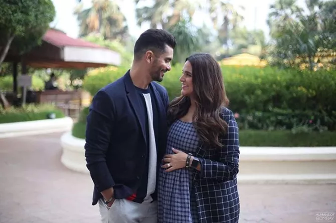 Neha Dhupia and Angad Bedi