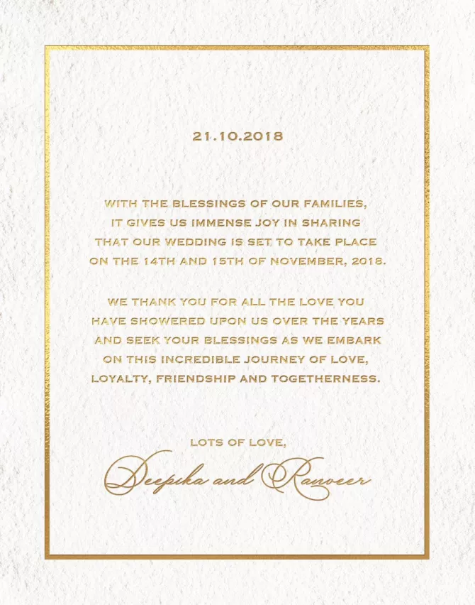 Ranveer Singh and Deepika Padukone