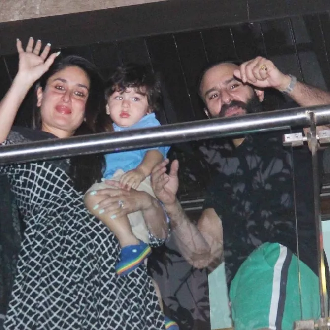 Saif Ali Khan, Kareena Kapoor Khan and Taimur Ali Khan