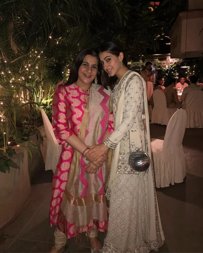 Sara Ali Khan with mother Amrita Singh