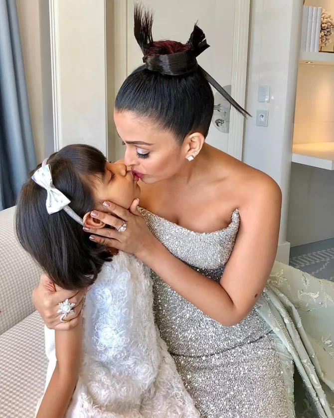 Aishwarya Rai Bachchan and Aaradhya Bachchan