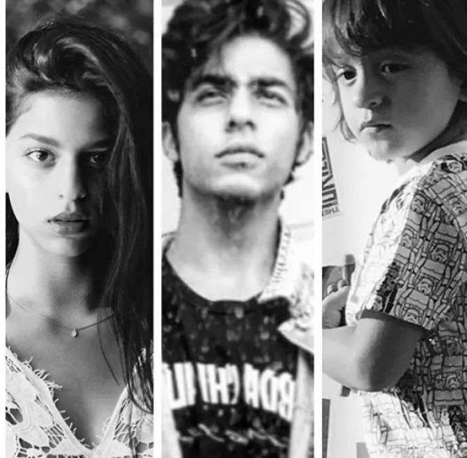 Foto anak-anak Shahrukh Khan, Suhana, Aryan dan Abram Khan. Sumber: Instagram Shahrukh Khan