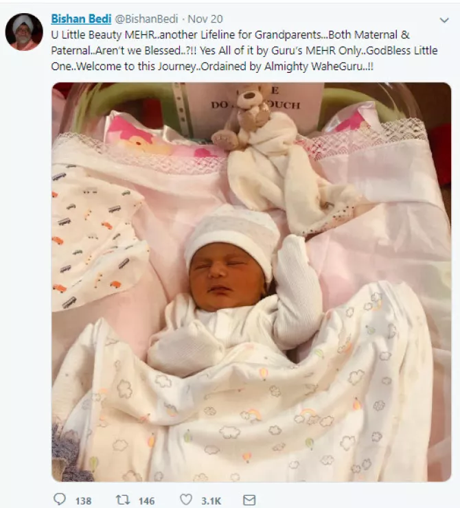 Neha Dhupia Baby Mehr Dhupia Bedi