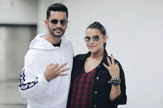 Neha Dhupia and Angad Bedi