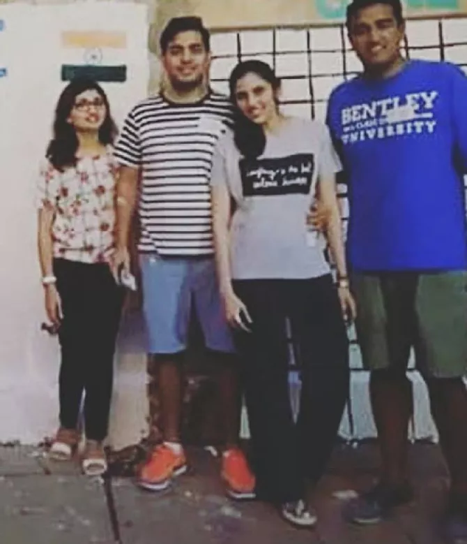 Shloka Mehta and Akash Ambani
