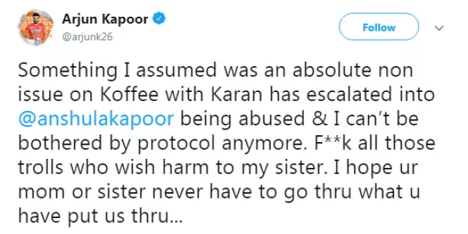 Arjun Kapoor Gives It Back To Trollers 