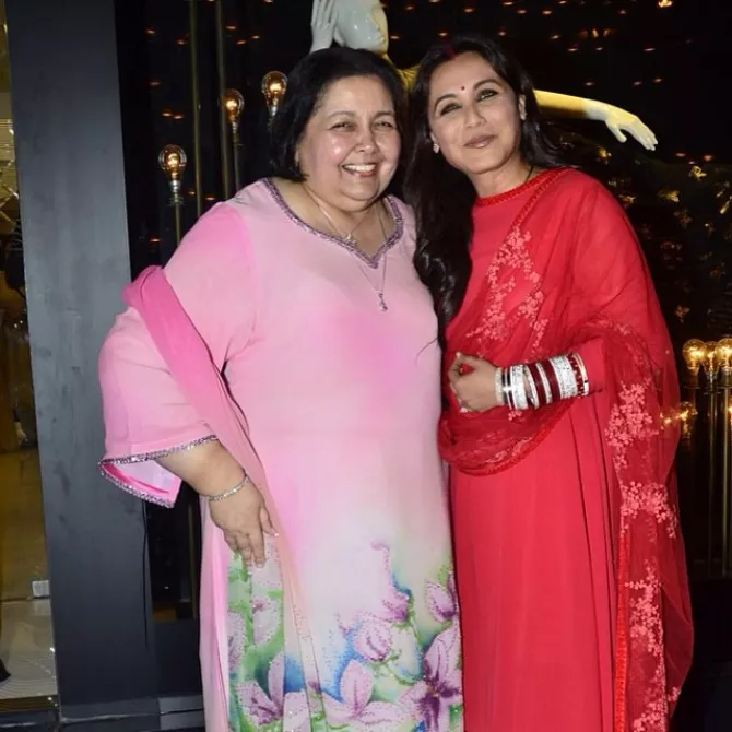Pamela Chopra and Rani Mukerji