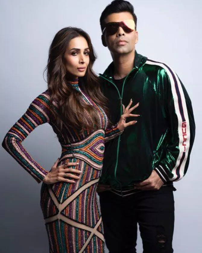 Karan Johar and Malaika Arora