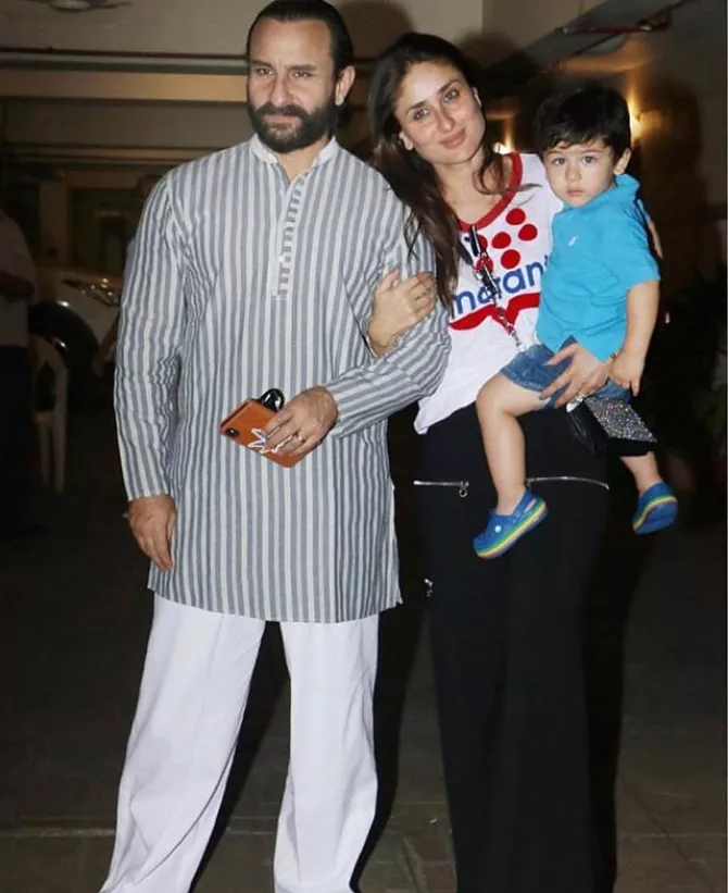 Saif Ali Khan, Kareena Kapoor Khan and Taimur Ali Khan