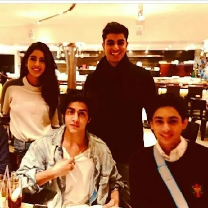 Aryan Khan and Navya Naveli Nanda