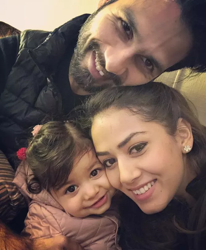 Shahid Kapoor, Mira Rajput Kapoor and Misha Kapoor