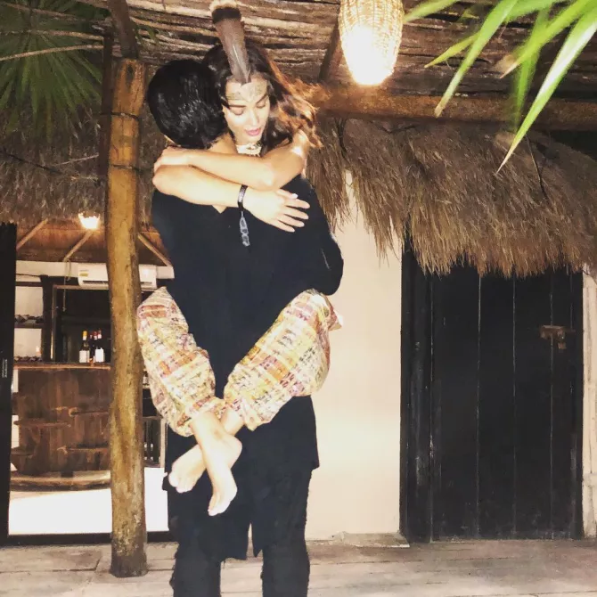 Amy Jackson and George Panayiotou