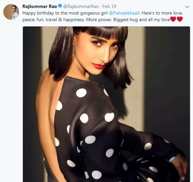 Rajkummar Rao Wishes To Girlfriend Patralekha