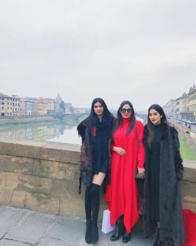 Sridevi, Janhvi and Khushi Kapoor
