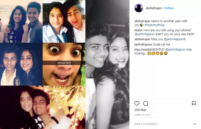 Janhvi Kapoor and Akshat Ranjan