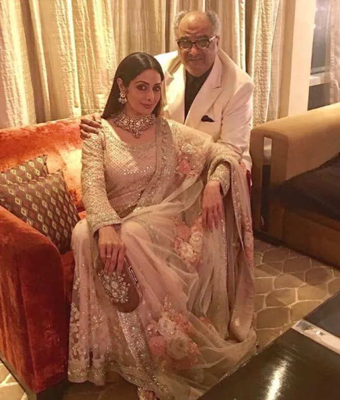 Boney Kapoor and Sridevi