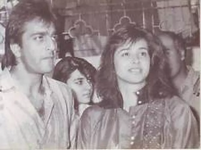 Sanjay Dutt and Richa Sharma