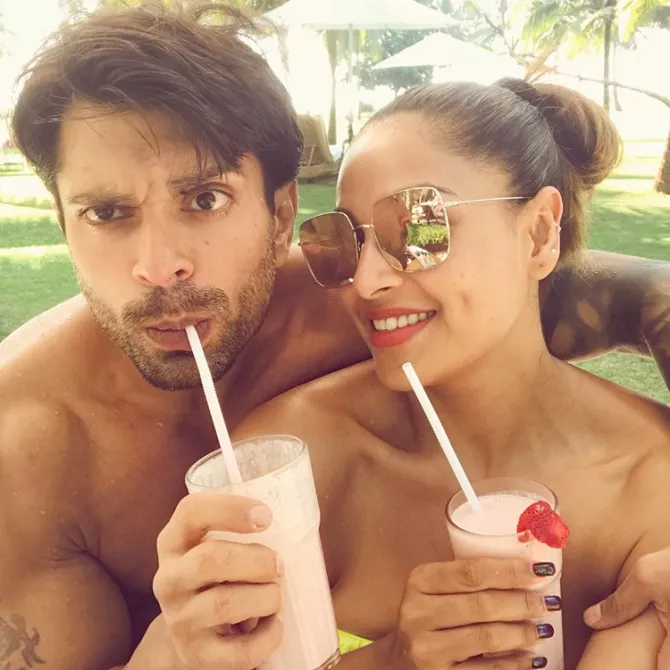 Bipasha Basu Singh Grover and Karan Singh Grover