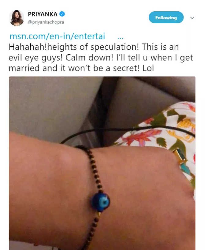 Priyanka Chopra's Secret Wedding