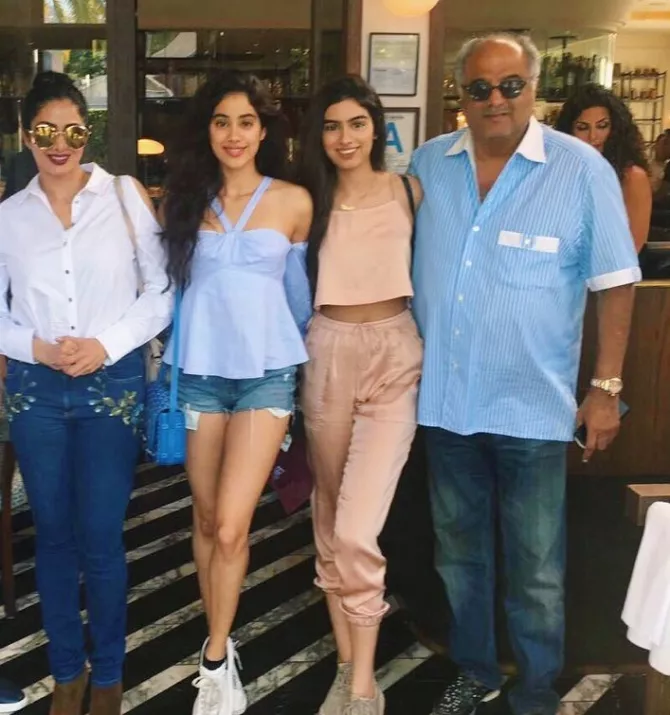 Sridevi And Family