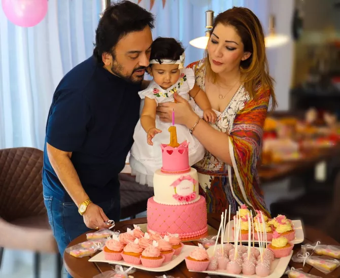 Adnan Sami Daughter Medina First Birthday