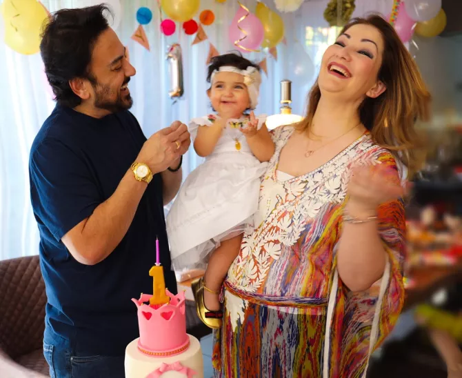 Adnan Sami Daughter Medina First Birthday