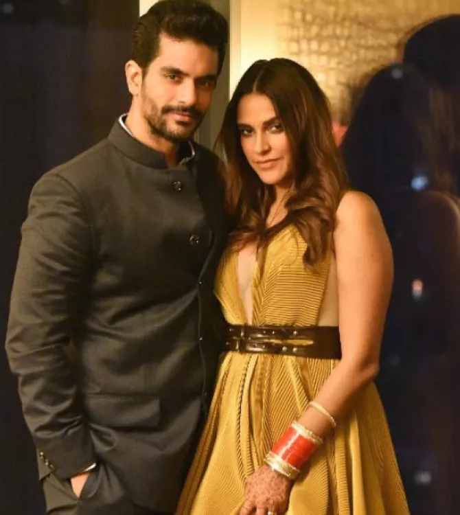 Neha Dhupia and Angad Bedi love story