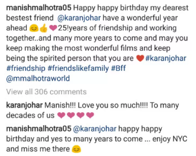 Karan Johar and Manish Malhotra