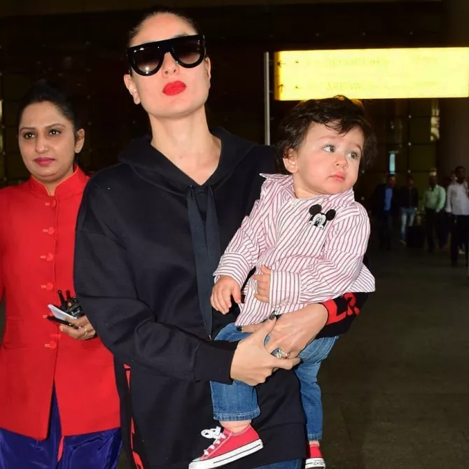 Kareena Kapoor Khan and Taimur Ali Khan
