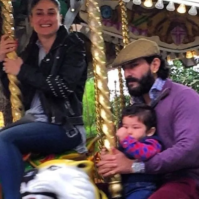 Kareena Kapoor Khan, Saif Ali Khan and Taimur Ali Khan