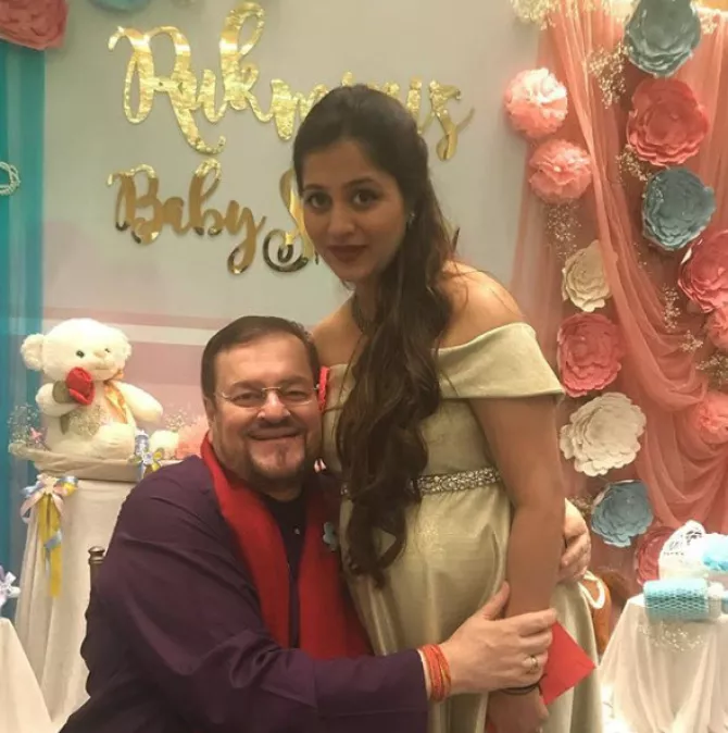 Rukmini Sahay baby shower