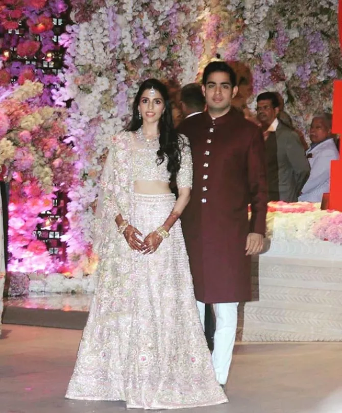 Akash Ambani and Shloka Mehta