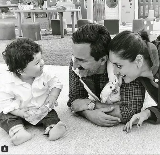 Taimur, Saif and Kareena