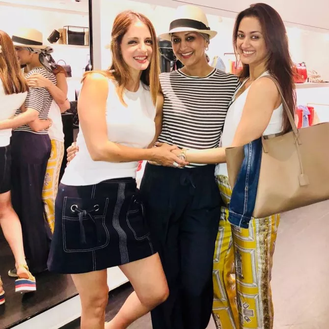 Pics From Sussanne Khan's Visit To Sonali Bendre