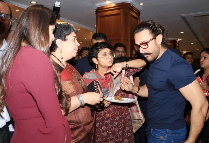 Aamir Khan, Kiran Rao and Reena Dutta