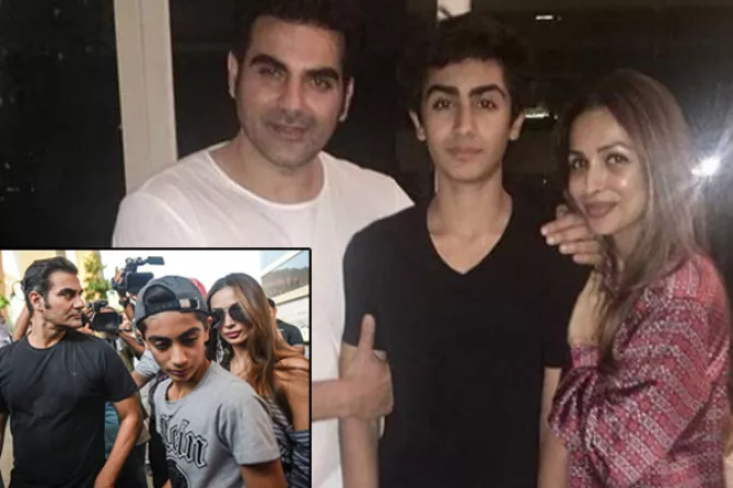 Arbaaz and Malaika and Arhaan