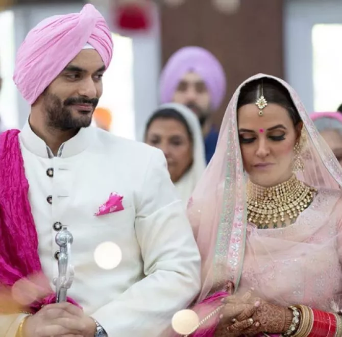 Neha Dhupia and Angad Bedi