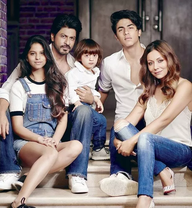 Shah Rukh Khan, Gauri Khan, Aryan Khan, Suhana Khan and AbRam Khan