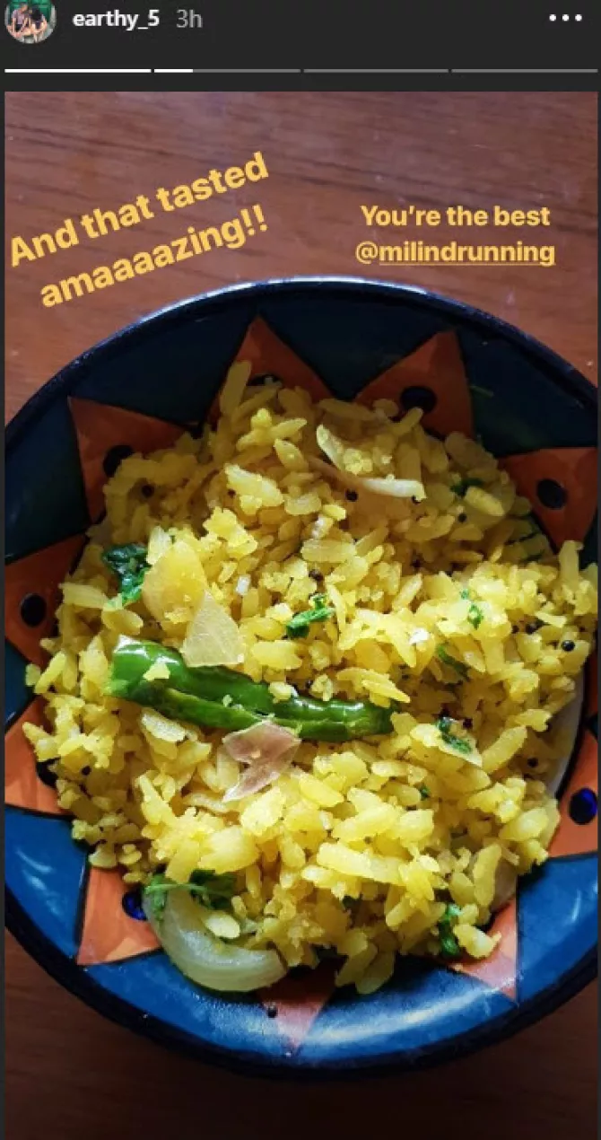 Milind Soman Cooks For His Wife Ankita Konwar On Her Birthday