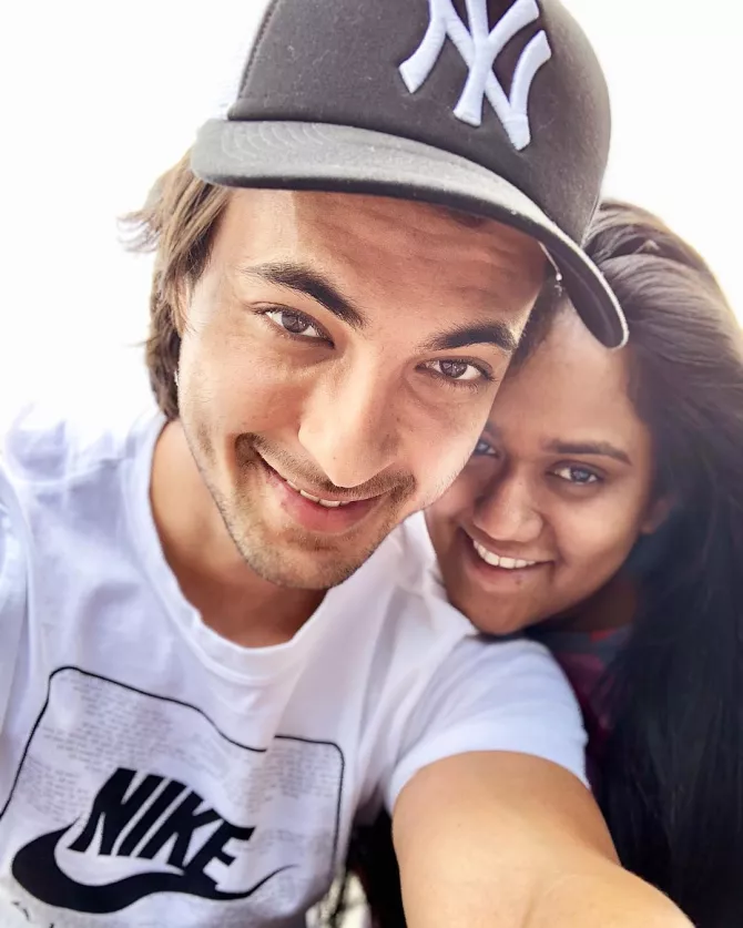 Arpita Khan Tattoo On Aayush Sharma Hand