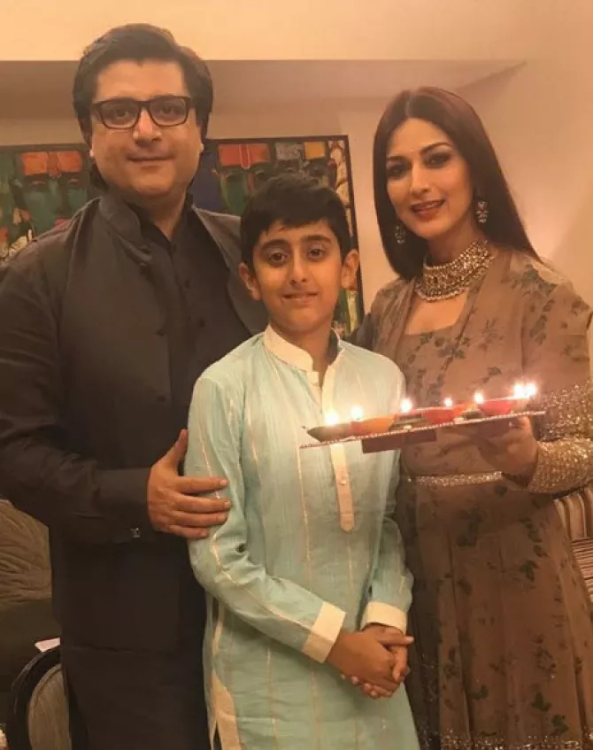 Sonali Bendre, Goldie Behl and Ranveer Behl