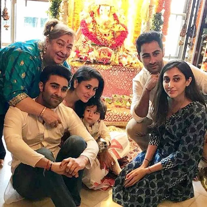 Kareena Kapoor Khan, Aadar Jain, Armaan Jain, Rima Jain and Taimur Ali Khan