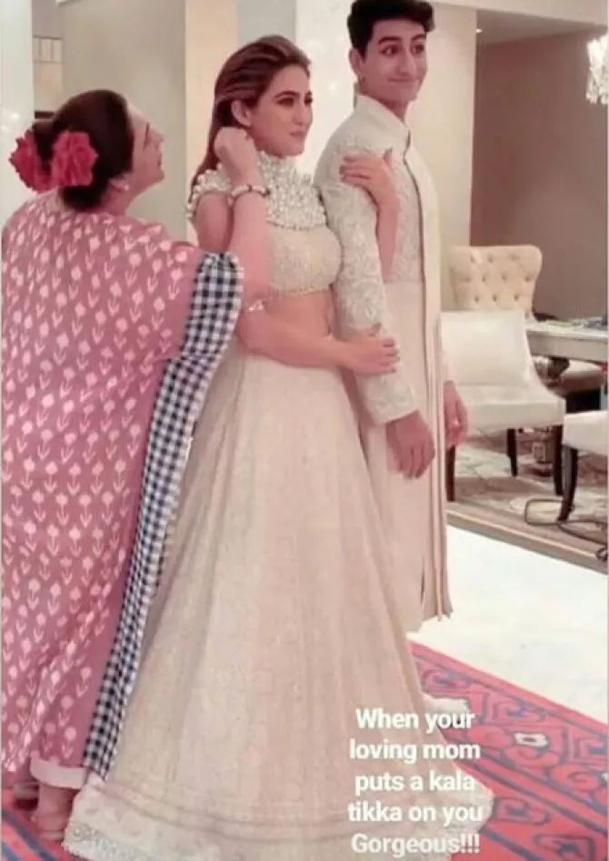 Amrita Singh, Sara Ali Khan and Ibrahim Ali Khan