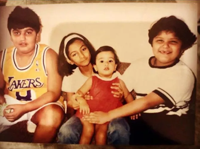 Arjun Kapoor, Rhea Kapoor, Anshula Kapoor and Janhvi Kapoor