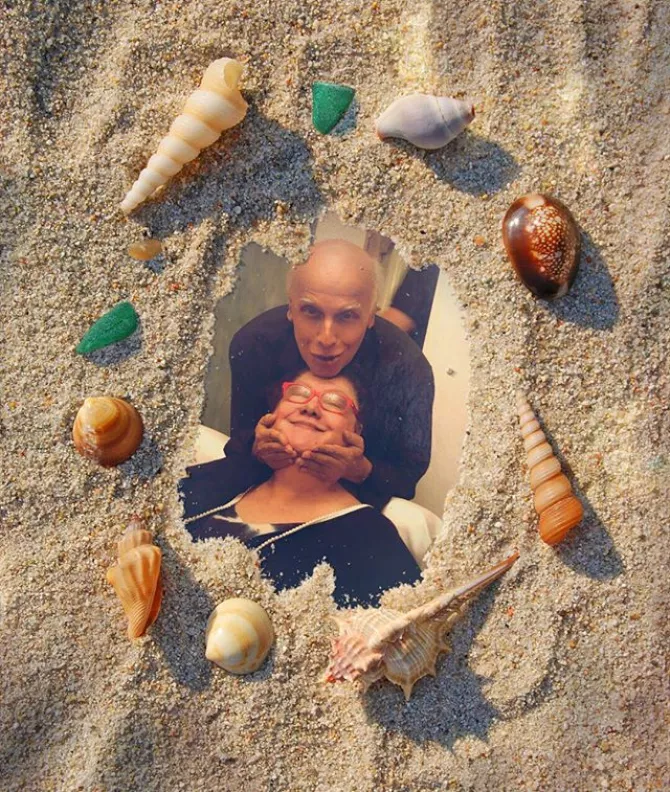 Mahesh Bhatt and Lorraine Bright