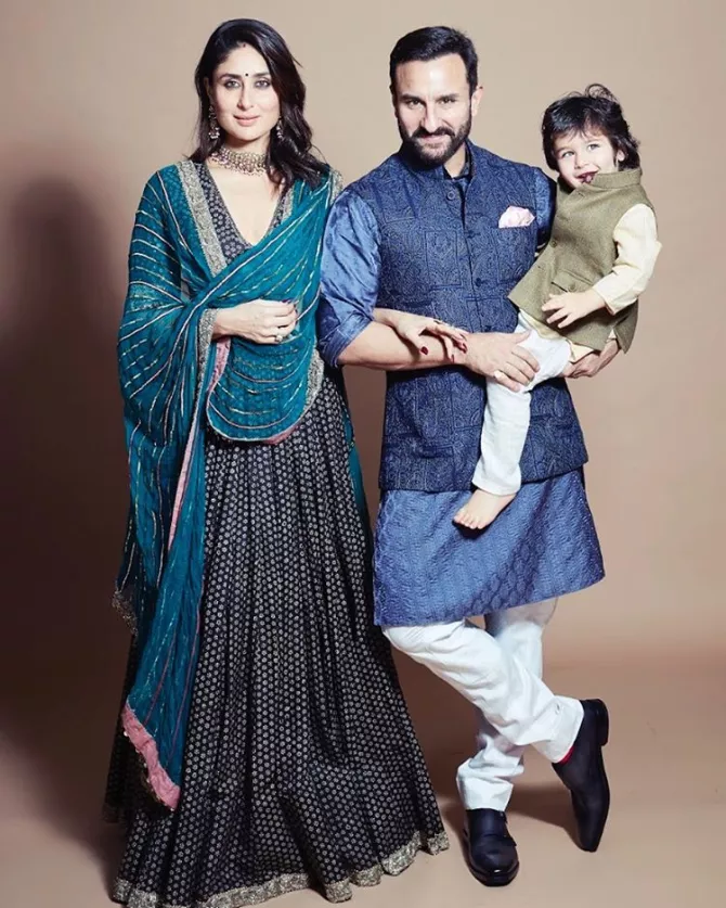 Saif Ali Khan, Kareena Kapoor Khan and Taimur Ali Khan