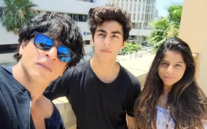 Shah Rukh Khan, Aryan Khan and Suhana Khan