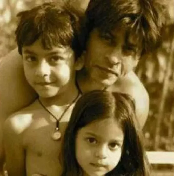 Shah Rukh Khan, Aryan Khan and Suhana Khan