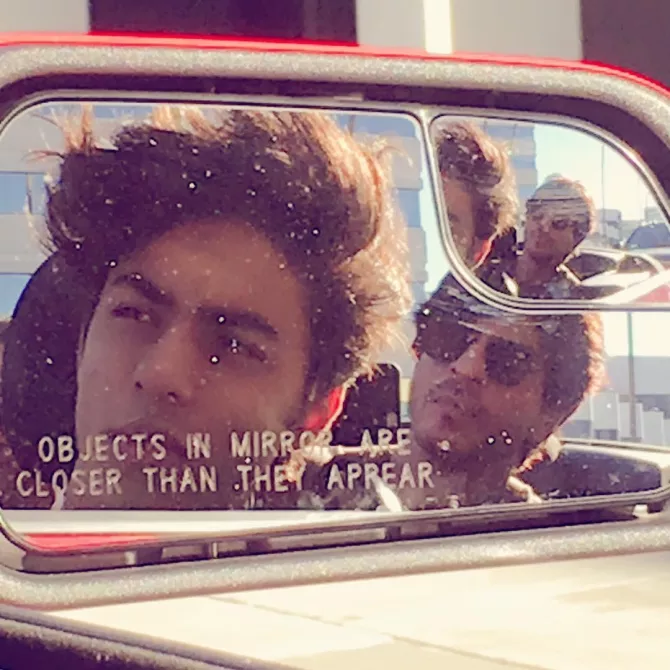 Shah Rukh Khan and Aryan Khan
