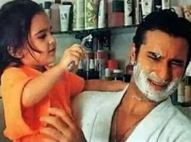 Saif Ali Khan and Sara Ali Khan